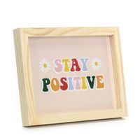 77153-Bilderrahmen-Stay-Positive-Holz-natur-21x16x2cm-RAM1-100.jpg Print mit Bilderrahmen Stay Positive Holz natur 21x16x2cm