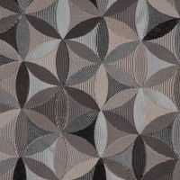 Möbelstoff Polsterstoff Dekostoff AURA Retro Blumen grau 1.40m Breite