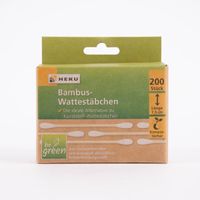 Bambus Wattestäbchen natur 200 Stück 7.5cm