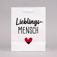 Geschenktasche mit Foliendruck Glücksbringer 18x23x10cm verschiedene Motive