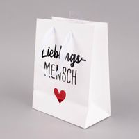 Geschenktasche mit Foliendruck Glücksbringer 18x23x10cm verschiedene Motive