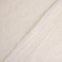 Wellness Fleece Relief Sterne einfarbig creme 1.5m Breite