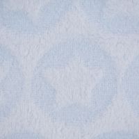 Wellness Fleece Relief Sterne einfarbig hellblau 1.5m Breite