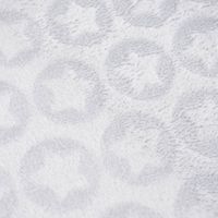Wellness Fleece Relief Sterne einfarbig hellgrau 1.5m Breite