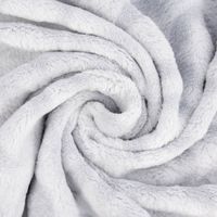 Wellness Fleece Relief Sterne einfarbig hellgrau 1.5m Breite