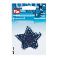 Prym Applikation Jeans Stern mit Fransen 5x5cm