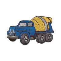 Prym Applikation Betonmischer blau 7x4.5cm