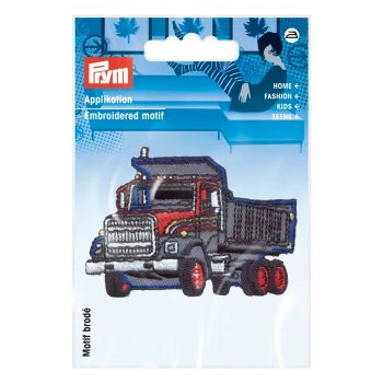 Prym Applikation Laster Truck grau 7x5cm
