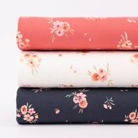 Baumwolljersey Digitaldruck Aquarell Blumen Gräser rosa grün 1.4m