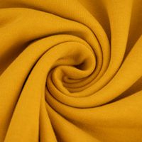 Sweatstoff Soft Sweat Bio einfarbig dünn senfgelb 1.5m Breite