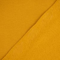 Sweatstoff Soft Sweat Bio einfarbig dünn senfgelb 1.5m Breite