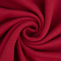 Sweatstoff Soft Sweat Bio einfarbig dünn bordeaux rot 1.5m Breite
