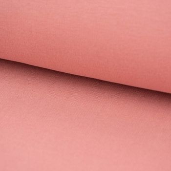 Sweatstoff Soft Sweat Bio einfarbig dünn dunkel altrosa 1.5m Breite