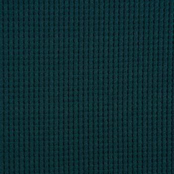 Organic Bio Waffeljersey Waffelstrick uni tannengrün 1.45m Breite