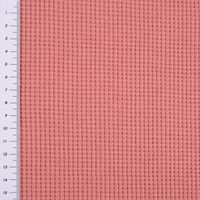 Organic Bio Waffeljersey Waffelstrick uni dunkel altrosa 1.45m Breite