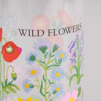 Trinkflasche Wildblumen transparent bunt 600ml