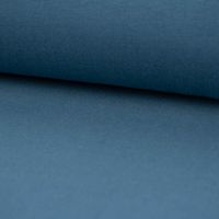 Sweatstoff Soft Sweat Bio einfarbig dünn jeansblau 1.5m Breite