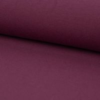 Baumwolljersey Organic Bio Jersey einfarbig aubergine 1.5m Breite
