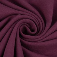 Baumwolljersey Organic Bio Jersey einfarbig aubergine 1.5m Breite