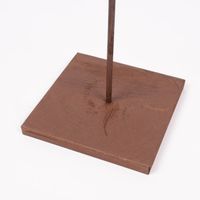 Dekoaufsteller Weihnachtsbaum Holz Metall braun natur 110x22x22cm