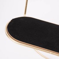 Schmuckhalter mit Spiegel Metall goldfarbig 48x29x10cm