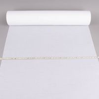 Gardinenstoff Paneele Meterware Libre Eco aus recyceltem Polyester einfarbig wollweiß 60cm Breite