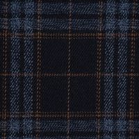 Bekleidungsstoff Karostoff Schottenkaro kariert dunkelblau blau braun