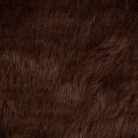 Kunstfell Fellimitat Plüsch Kurzhaar kuschelweich braun 1.5m Breite