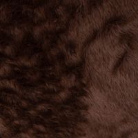 Kunstfell Fellimitat Plüsch Kurzhaar kuschelweich braun 1.5m Breite