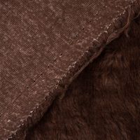 Kunstfell Fellimitat Plüsch Kurzhaar kuschelweich braun 1.5m Breite