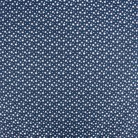 Baumwollstoff Sterne blau weiß 1.45m Breite