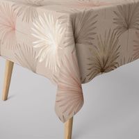 77759-Dekostoff-Halbpanama-Leinenlook-Luxury-Palm-Palmblaetter-natur-braun-gold-1-40m-Breite-KW8-2022-180002Capture0022Tischdecke.jpg Dekostoff Leinenlook Luxury Palm Palmblätter natur braun gold 1.40m