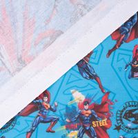 Baumwollstoff Popeline Digitaldr. Superman™© blau rot schwarz gelb 1.5