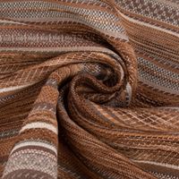 Möbelstoff Bezugsstoff Chenille KRUMBACH Streifen braun beige 140cm