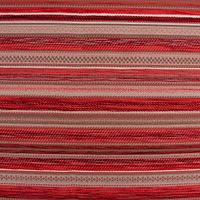 Möbelstoff Bezugsstoff Chenille KRUMBACH Streifen rot beige 140cm
