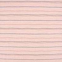 Baumwolljersey Streifen Wellen 2mm rosa rost beige schwarz 1.50m