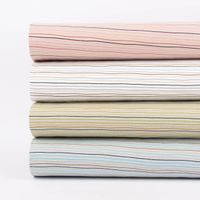 Baumwolljersey Streifen Wellen 2mm rosa rost beige schwarz 1.50m