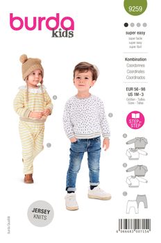 Burda Schnittmuster 9259 Kinder Kombination
