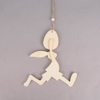 Creativ Company Dekohänger Osterhase Ei Holz natur 17x18cm