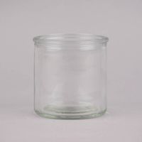 Creativ Company Teelichthalter Windlicht Glas farblos 8x8cm