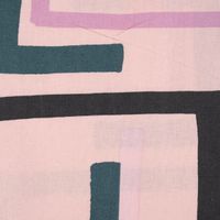 Rico Design beschichtete Baumwolle grafisches Muster rosa lila dunkelg