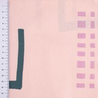 Rico Design beschichtete Baumwolle grafisches Muster rosa lila dunkelg