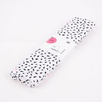 Rico Design Baumwollstoff Dreiecke weiß schwarz neonpink 50x140cm