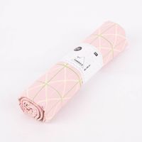 Rico Design Canvas Baumwollstoff Raster geom. Linien rosa neongrün ge