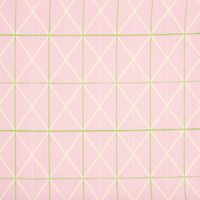 Rico Design Canvas Baumwollstoff Raster geom. Linien rosa neongrün ge