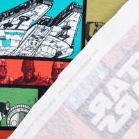 Baumwolljersey Digitaldr. STAR WARS Comic schwarz grau rot gelb blau g