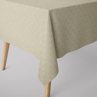Dekostoff Leinenlook Metallic Art Deco Rauten mintgrün gold 1.40m