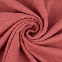 French Terry Sommersweat Melange einfarbig rot meliert 1.50m Breite