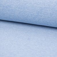 French Terry Sommersweat Melange einfarbig blau meliert 1.50m Breite