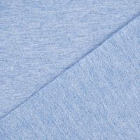French Terry Sommersweat Melange einfarbig blau meliert 1.50m Breite